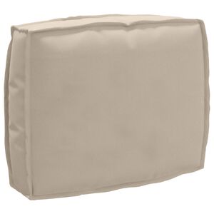 vidaXL Coj&iacute;n Tela Oxford Taup&eacute; 50 x 40 x 12 cm
