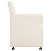 vidaXL Sillas de comedor 2 unidades tela color crema