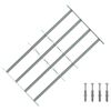 vidaXL Reja de Seguridad para Ventanas con 4 Barras Transversales