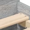 vidaXL Estructura de cama con cabecero piecero gris Sonoma 75x190 cm