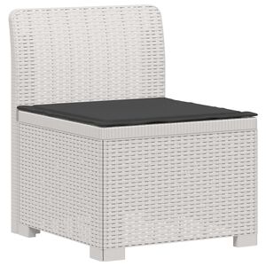 vidaXL Sill&oacute;n Individual de Jard&iacute;n con Coj&iacute;n Apariencia de Ratan PP