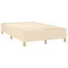 vidaXL Estructura de cama con somier tela crema 120x200 cm