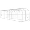 vidaXL Gallinero Contra Pared Plateado 600 x 150 x 215 cm
