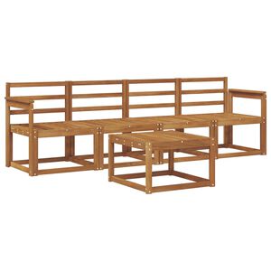 vidaXL Conjunto de sof&aacute;s de exterior 5 pcs Natural