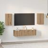 vidaXL Conjunto de mueble de TV 4 pcs Roble artisan 30.5 x 30 x 60 cm
