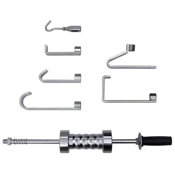 vidaXL Martillo de inercia con ganchos acero al carbono 73 cm