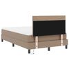 vidaXL Cama tipo Box Spring Capuchino 120 x 200 cm Cuero sint&eacute;tico