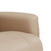 vidaXL Sill&oacute;n reclinable con reposapi&eacute;s cuero sint&eacute;tico capuchino