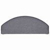 vidaXL Felpudos para escaleras 30 unidades 65x24x4 cm Gris claro y azul Semicircular Grande