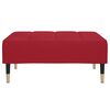vidaXL Reposapi&eacute;s de terciopelo rojo vino tinto 78x56x32 cm