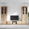 vidaXL Conjunto de mueble de TV Roble Sonoma Madera de ingenier&iacute;a