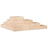 vidaXL Jardinera de jard&iacute;n de 4 niveles, 106 x 104,5 x 36 cm, madera maciza de pino