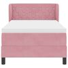 vidaXL Cama tipo Box Spring con colch&oacute;n Rosa 90 x 190 cm Terciopelo