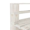 vidaXL Juego de muebles de palets para jard&iacute;n 8 piezas madera blanco