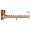 vidaXL Cama con estanter&iacute;a sin colch&oacute;n madera maciza de pino 90x190 cm