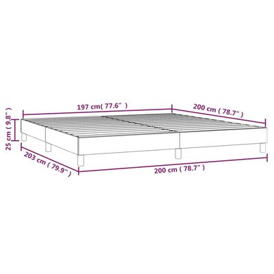 vidaXL Estructura de cama gris claro tela 200x200 cm