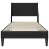 vidaXL Estructura de cama con cabecera Negro 80 x 200 cm Terciopelo