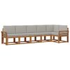 vidaXL Conjunto de sof&aacute;s de exterior 6 pcs Gris Natural y Claro