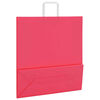 vidaXL Bolsas de papel con asas 250 uds rosa 45x17x48 cm