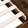 vidaXL Estructura de cama madera de ingenier&iacute;a roble ahumado 135x190cm