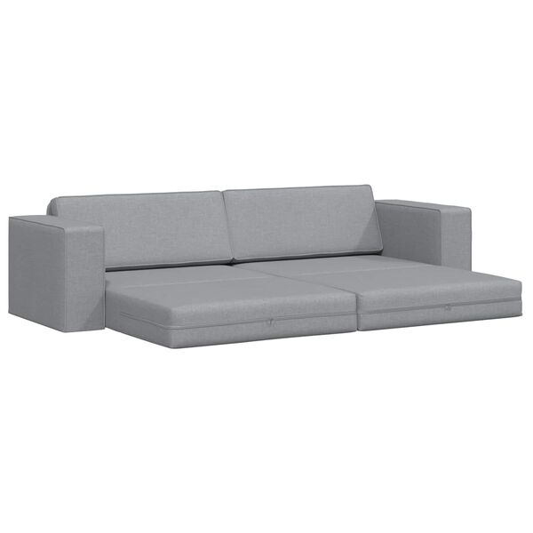 vidaXL Sof&aacute; cama 200cm Gris Claro tela