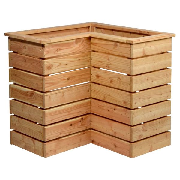 dobar Jardinera alta de esquina natural