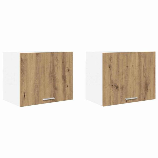 vidaXL Mueble colgante 2 pcs Roble Artesano y 50 x 31 x 40 cm