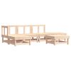 vidaXL Juego de muebles de jard&iacute;n 6 piezas madera maciza de pino