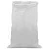vidaXL Sacos tejidas 10 uds. Blanco 60 x 110 cm PP