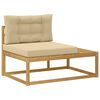 vidaXL Sof&aacute; de esquina exterior Blanco 115 x 83 x 73 cm Poli&eacute;ster