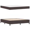 vidaXL Cama tipo Box Spring Marr&oacute;n Oscuro 180 x 200 cm tela