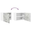 vidaXL Mueble colgante 2 pcs Gris Concreto y 50 x 31 x 40 cm