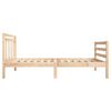 vidaXL Estructura de cama individual pequeña madera maciza 75x190 cm