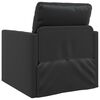 vidaXL Sof&aacute; Cama Plegable Negro 74 x 77 x 81 cm PVC