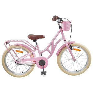 vidaXL Bicicleta Infantil 24 Pulgadas para 8-12 a&ntilde;os Rosa claro