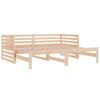 vidaXL Sof&aacute; cama extra&iacute;ble madera maciza de pino 2x(80x200) cm