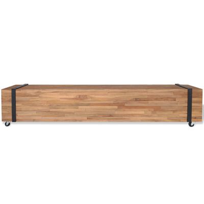 vidaXL Mueble para la TV de madera de teca 150x30x30 cm