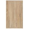 vidaXL Mesita de noche madera contrachapada roble sonoma 50x36x60 cm