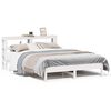 vidaXL Estructura de cama sin colch&oacute;n madera de pino blanca 140x190 cm