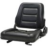 vidaXL Asiento de m&aacute;quina elevadora y tractor respaldo ajustable negro