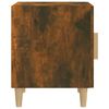 vidaXL Mesitas de noche 2 uds madera contrachapada color roble ahumado