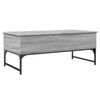 vidaXL Mesa de centro madera ingenier&iacute;a metal gris Sonoma 100x50x40 cm