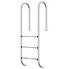 vidaXL Escalera para piscina acero inoxidable 304 54x38x158 cm