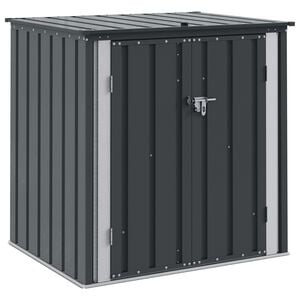 vidaXL Caja de Almacenamiento para Jard&iacute;n Negro 101,5 x 82 x 100 cm