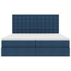 vidaXL Cama con almacenamiento Azul 200 x 200 cm Cuero sint&eacute;tico
