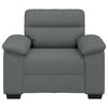 vidaXL Sillón Sofá Tela Gris Oscuro 60 cm