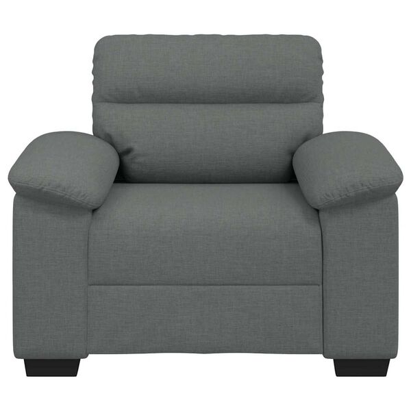 vidaXL Sillón Sofá Tela Gris Oscuro 60 cm