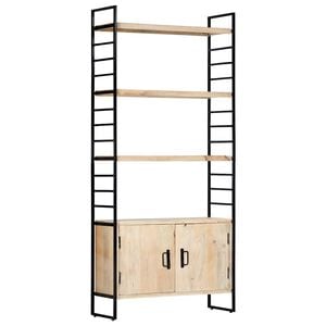 vidaXL Estanter&iacute;a de 4 niveles madera maciza de mango 80x30x180 cm