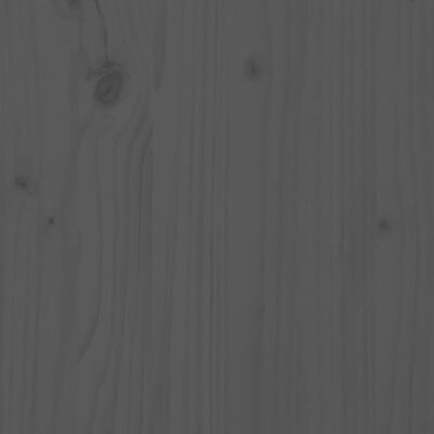 vidaXL Jardinera con estante madera maciza pino gris 82,5x34,5x81 cm