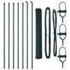 vidaXL Poste de Valla Verde 10 x 1,4 m (malla de 25 mm) Acero y PVC